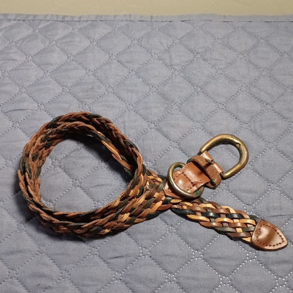 Leather Braided Belt